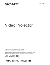Sony VPL-VW665 Operating instructions