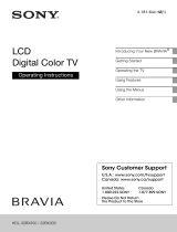 Sony KDL-32BX300 Operating instructions
