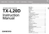ONKYO TX-L20D User manual