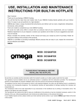 Omega OCG95FFX User manual
