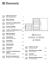 Dometic MaCave A25G, A192G, A192D User manual