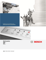 Bosch Built-under dishwasher User manual