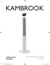 Kambrook 114Cm Touch Display Tower Fan User manual