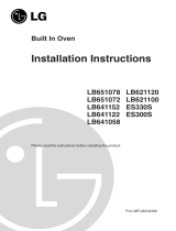 LG LB621100S Installation guide
