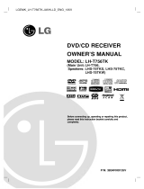 LG LH-T756TK User manual