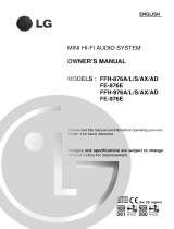 LG FFH-876AD Owner's manual
