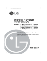 LG LX-M241D User manual