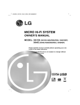 LG XA42 User manual