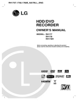 LG RH1757P1 Owner's manual