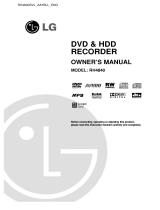 LG RH4840SVL Owner's manual