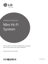 LG CM9740 User manual