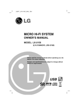 LG LX-U150D User manual