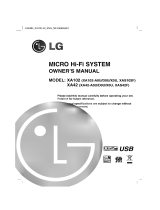 LG XA102-D0U Owner's manual
