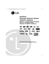 LG LH-RH3690SE Owner's manual