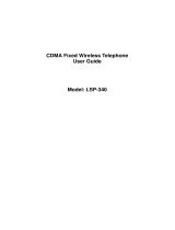 LG LSP-340 Owner's manual