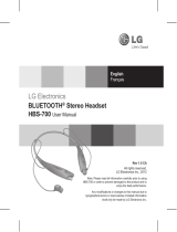 LG HBS-700 User manual