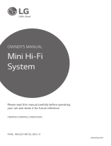 LG CM4450 User manual