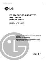 LG LPC-140A User manual