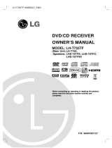 LG LH-T755TF User manual