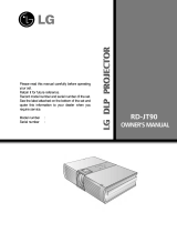 LG RD-JT90 User manual