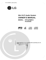 LG FFH-876MVA Owner's manual