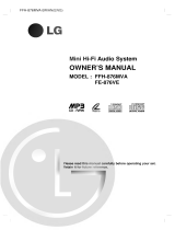 LG FFH-876MVA Owner's manual