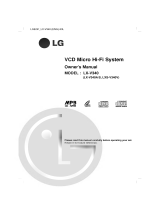 LG LX-V340A User manual