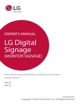 LG 49VL5B Owner's manual