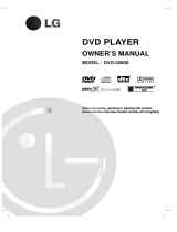 LG DVD-3200E User guide