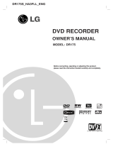LG DR175 Owner's manual