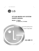 LG LF-M340 User manual