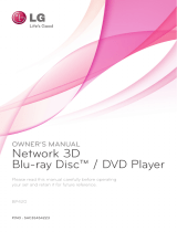 LG BP420 Owner's manual