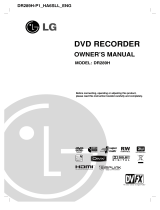 LG DR289H User manual