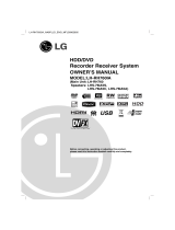 LG LH-RH7693IA Owner's manual