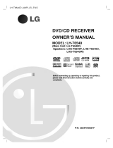 LG LH-T6540D Owner's manual
