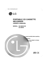 LG CD-363A Owner's manual