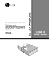 LG BX220-JD Owner's manual