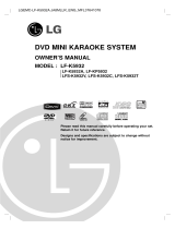 LG LF-K5932A Owner's manual