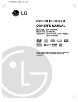 LG LH-T6540A Owner's manual