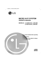 LG LX-220A Owner's manual