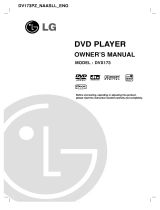 LG DVX173 Owner's manual