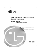 LG LF-M340A Owner's manual