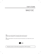 LG M4213CCBAG Owner's manual
