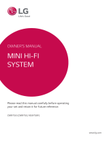 LG CM9750 User manual