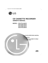 LG CD-372A Owner's manual