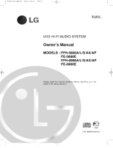 LG FFH-5600AX Owner's manual