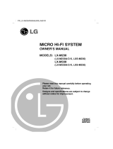 LG LX-M230A Owner's manual