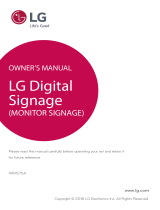 LG 49MS75A-MB Owner's manual