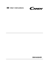 Candy CDP1DS39W Full Size Dishwasher User manual