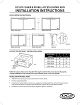 GE ADN1-20X30 Installation guide